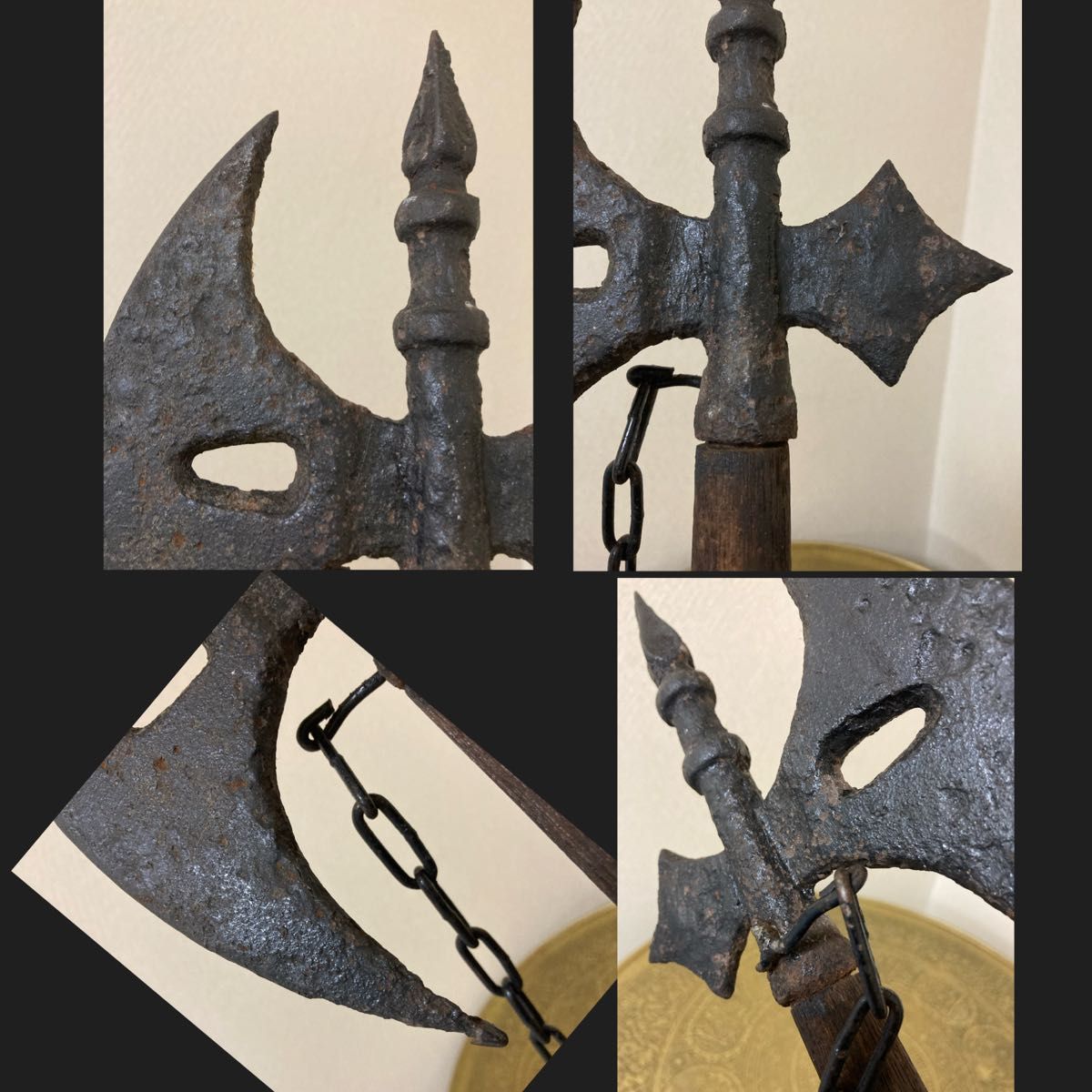 古斧　珍品　古武器　アンティーク　西洋式　ヴァイキング　オールドアックス
