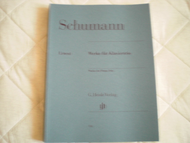 R.シューマン ピアノ三重奏曲集 第一番ニ短調、第二番へ長調、第三番ト短調、幻想小品集 Herttrich編 直売卸値 レコード 