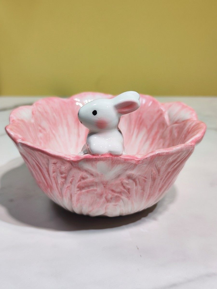 うさぎさん usagi 兎 皿 食器 茶碗 陶器 浮彫 動物 立体 うさぎさん usagi 兎 皿 食器 茶碗 陶器 浮彫 動物 立体