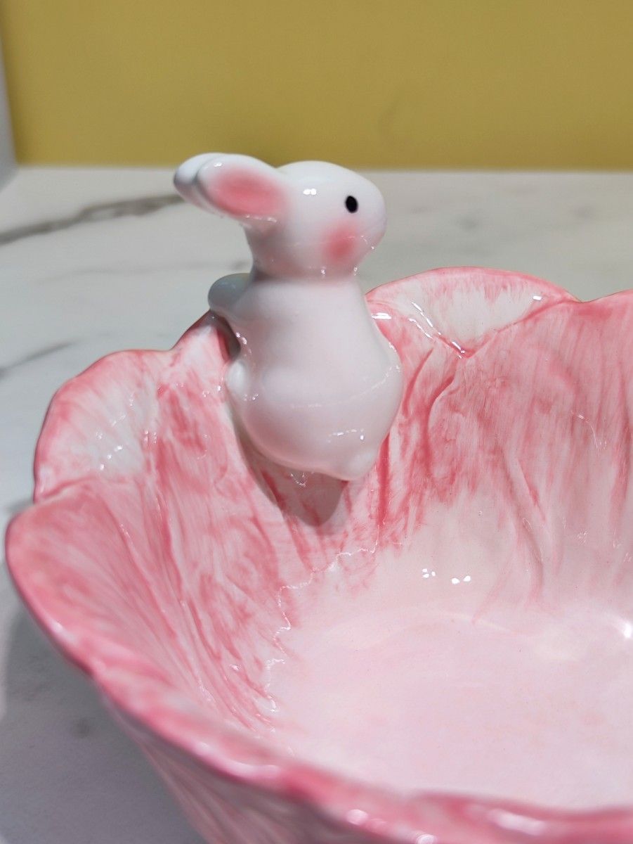 うさぎさん usagi 兎 皿 食器 茶碗 陶器 浮彫 動物 立体 うさぎさん usagi 兎 皿 食器 茶碗 陶器 浮彫 動物 立体