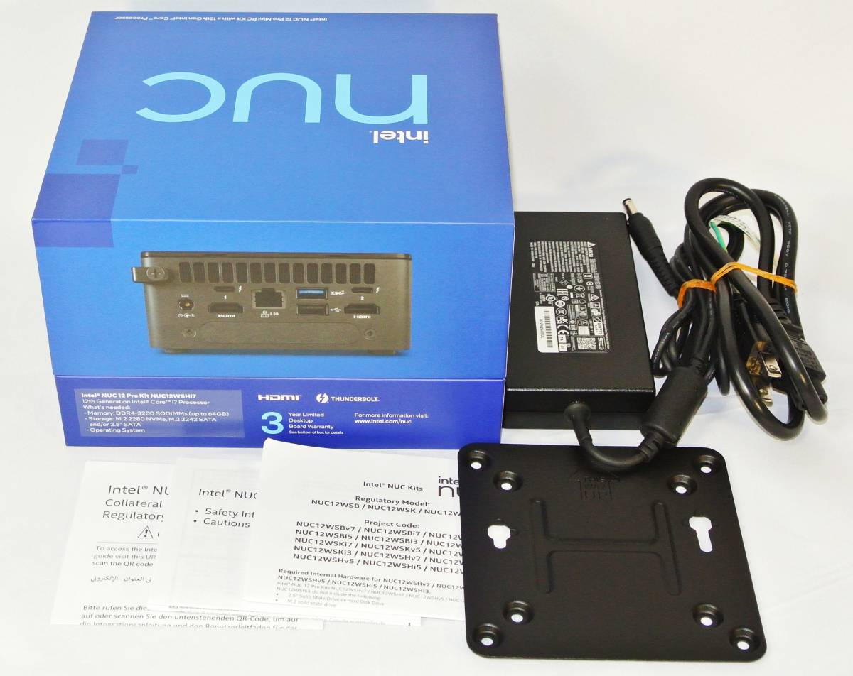 intel NUC 12 Pro ミニ PC NUC12WSHi7 RNUC12WSHI70000 Core i7-1260P