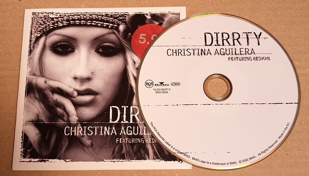 Christina Aguilera Feat. Redman / Dirrty бумага jacket CD одиночный Christie na*agirela