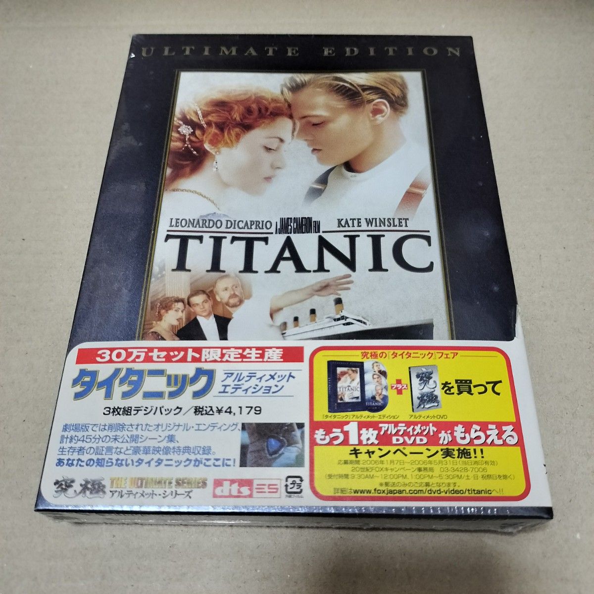 タイタニック DVD 3枚組 アルティメットエディション レオナルド