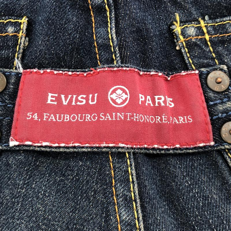 最新情報 デニムパンツ 刺繍デニムジーンズ 虎龍 【中古】EVISU 36