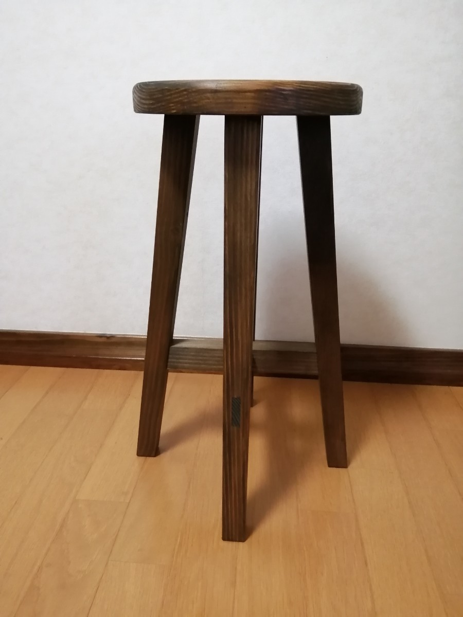 木製スツール　座面幅30cm×高さ60cm　丸椅子　stool _画像2