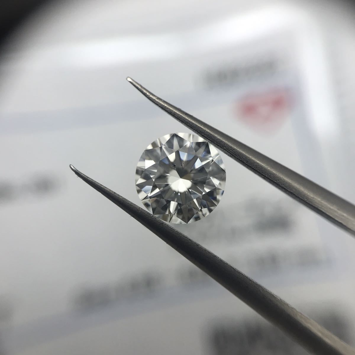 本物品質の 中央宝石研究所 3EX VS2 H 1.025ct 天然ダイヤモンド 1