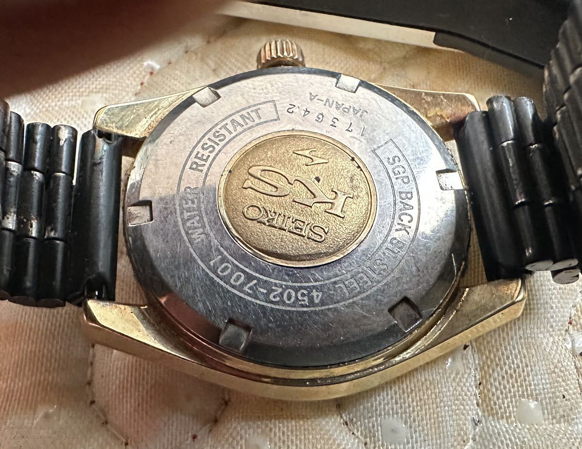 SEIKO セイコー KS HI-BEAT 4502-7001 メンズ 手巻き 腕時計 現状品_画像3