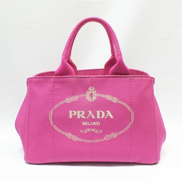 PRADA プラダ BN1877 CANAPA カナパ ハンドバッグ トートバッグ ピンク【極美品】【送料無料】中古品 used A_画像1