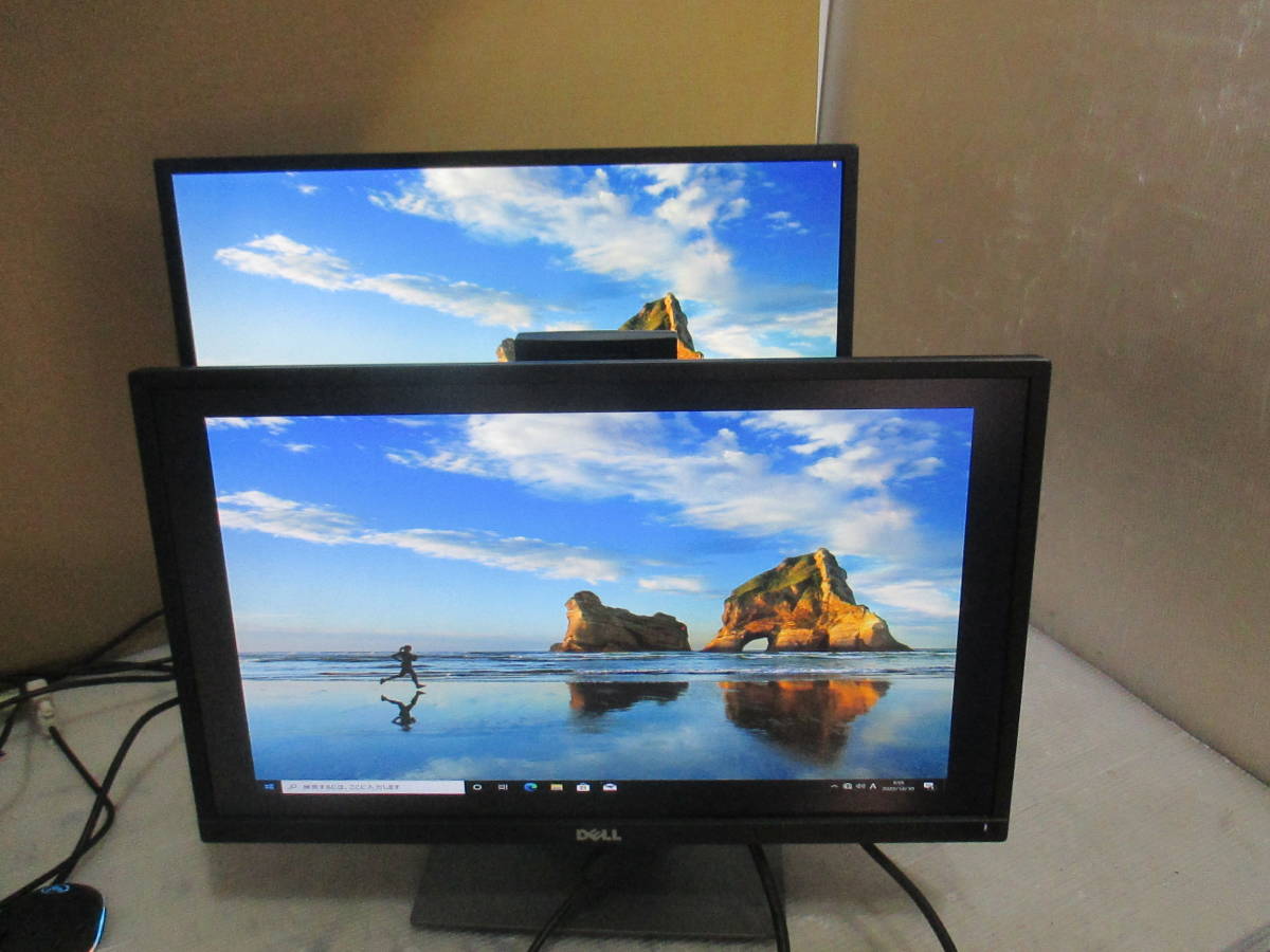 ③美品★Dell P2217H IPSパネル液晶モニター22インチ フルHD1920 x 1080 入力端子：HDMI, VGA, DisplayPort　2台セット★_画像1