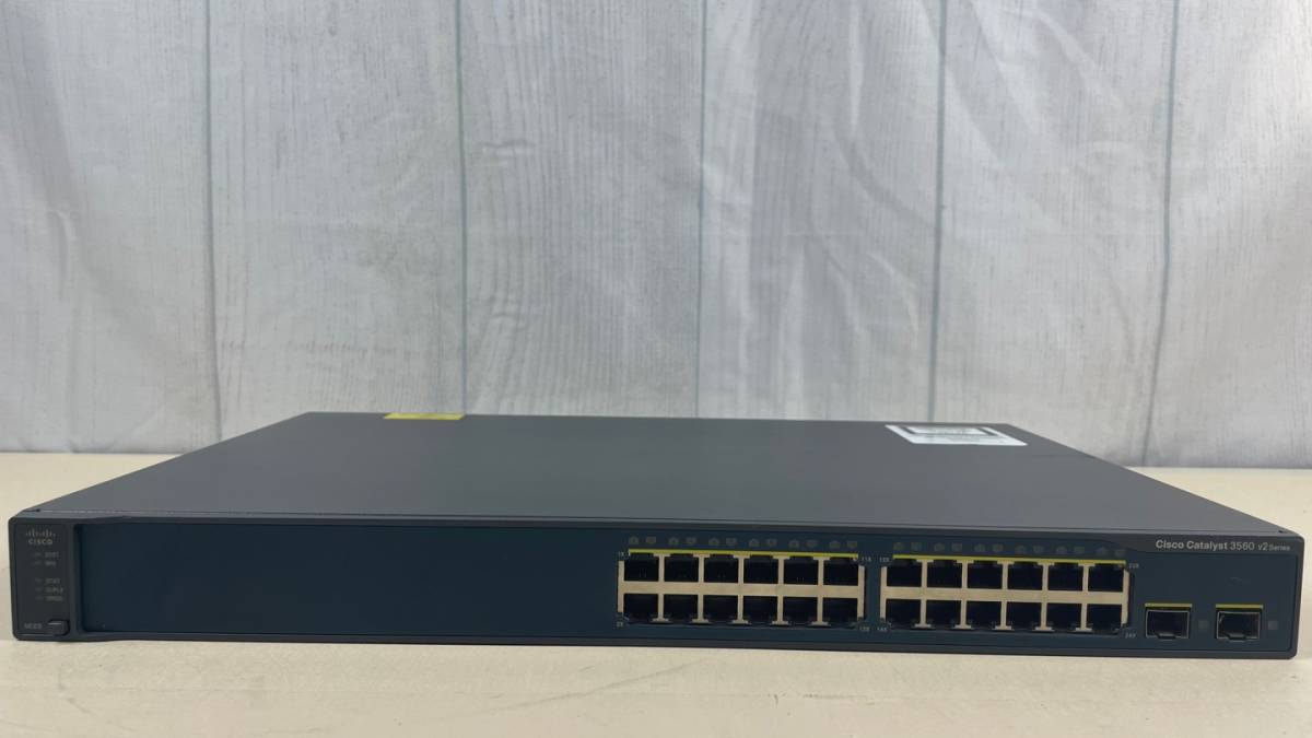 競売 Catalyst CISCO WS-C3560V2-24TS-S C0254 通電確認済 24ポート