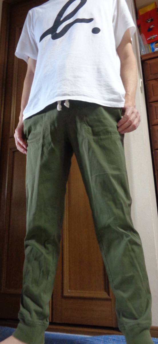 M размер /Champion Champion / стрейч легкий брюки / брюки-джоггеры / хаки / зеленый 