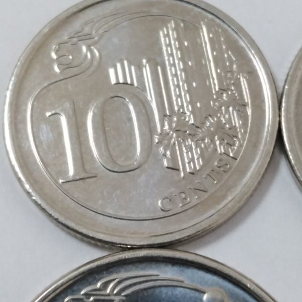 一番人気物 シンガポール・セント硬貨8枚・SINGAPORA 旧貨幣