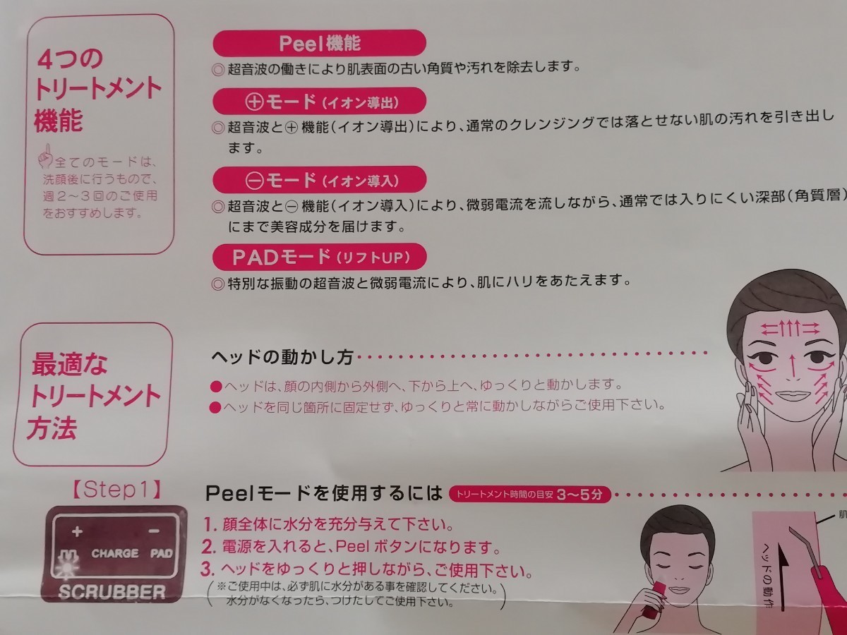 未使用 アクアフューチャースキン KB-0108 超音波美顔器 イオン 未使用 アクアフューチャースキン KB-0108 超音波美顔器 イオン