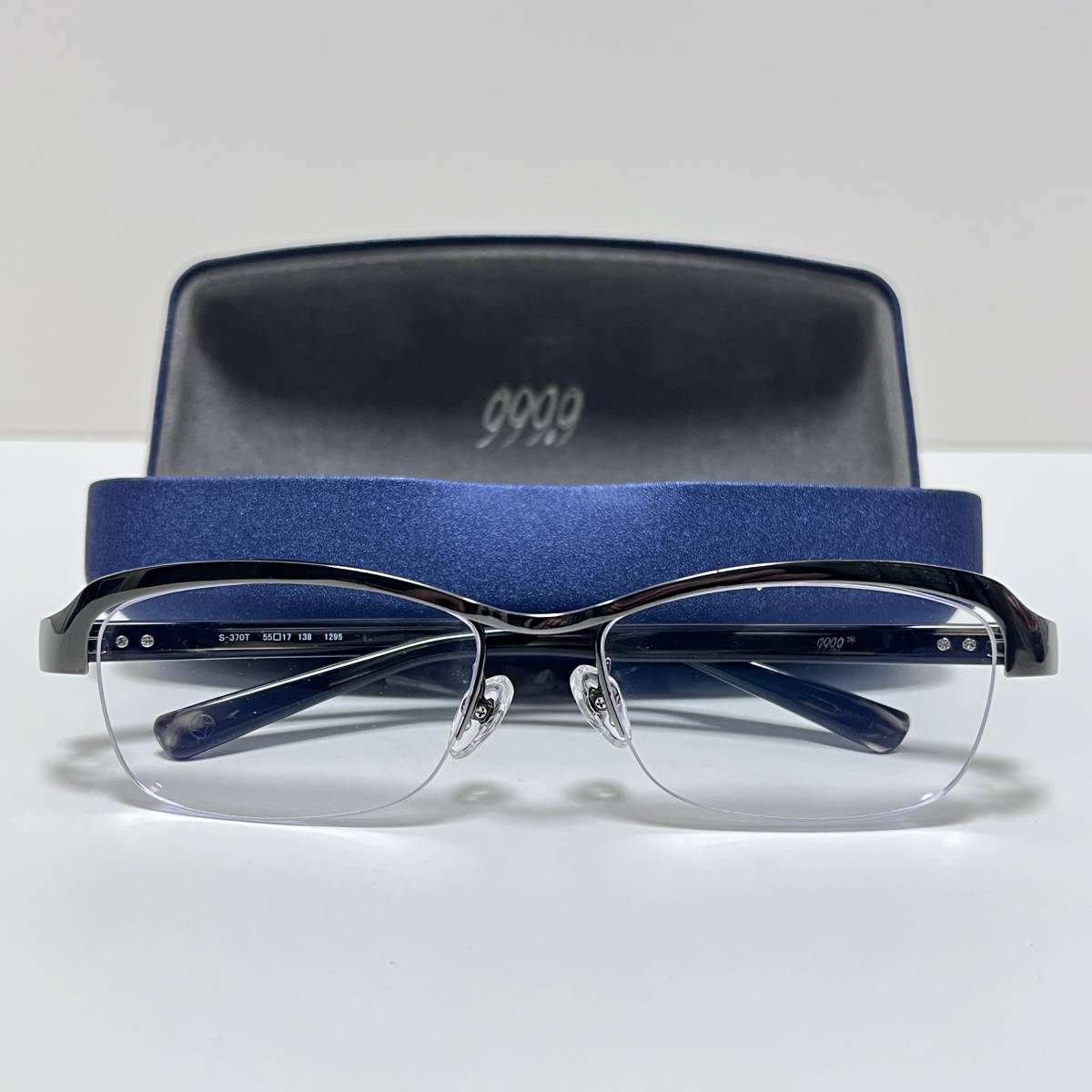 ファッション 999.9 フォーナインズ 眼鏡 メタルブロウフレーム S-370T