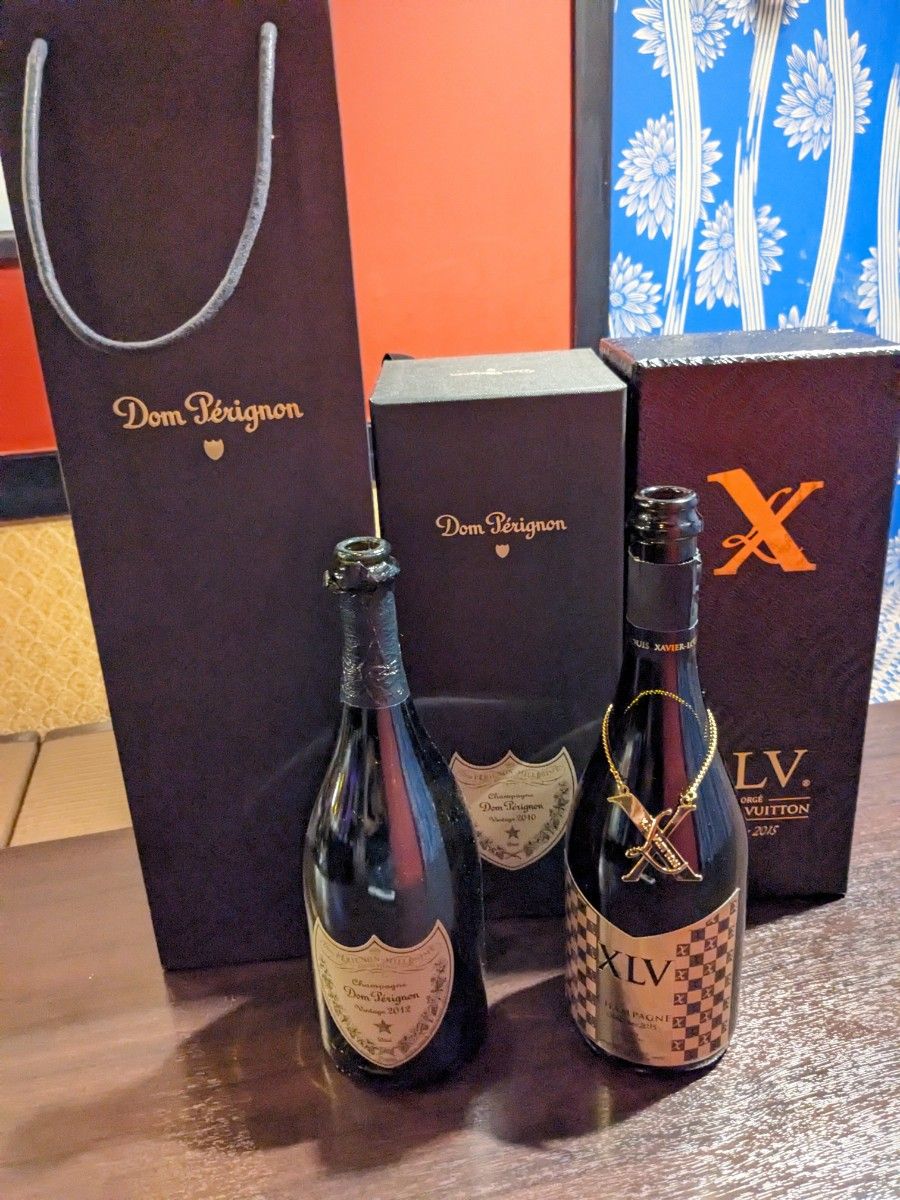 ルイヴィトン シャンパン ドンペリ 空瓶、空箱
