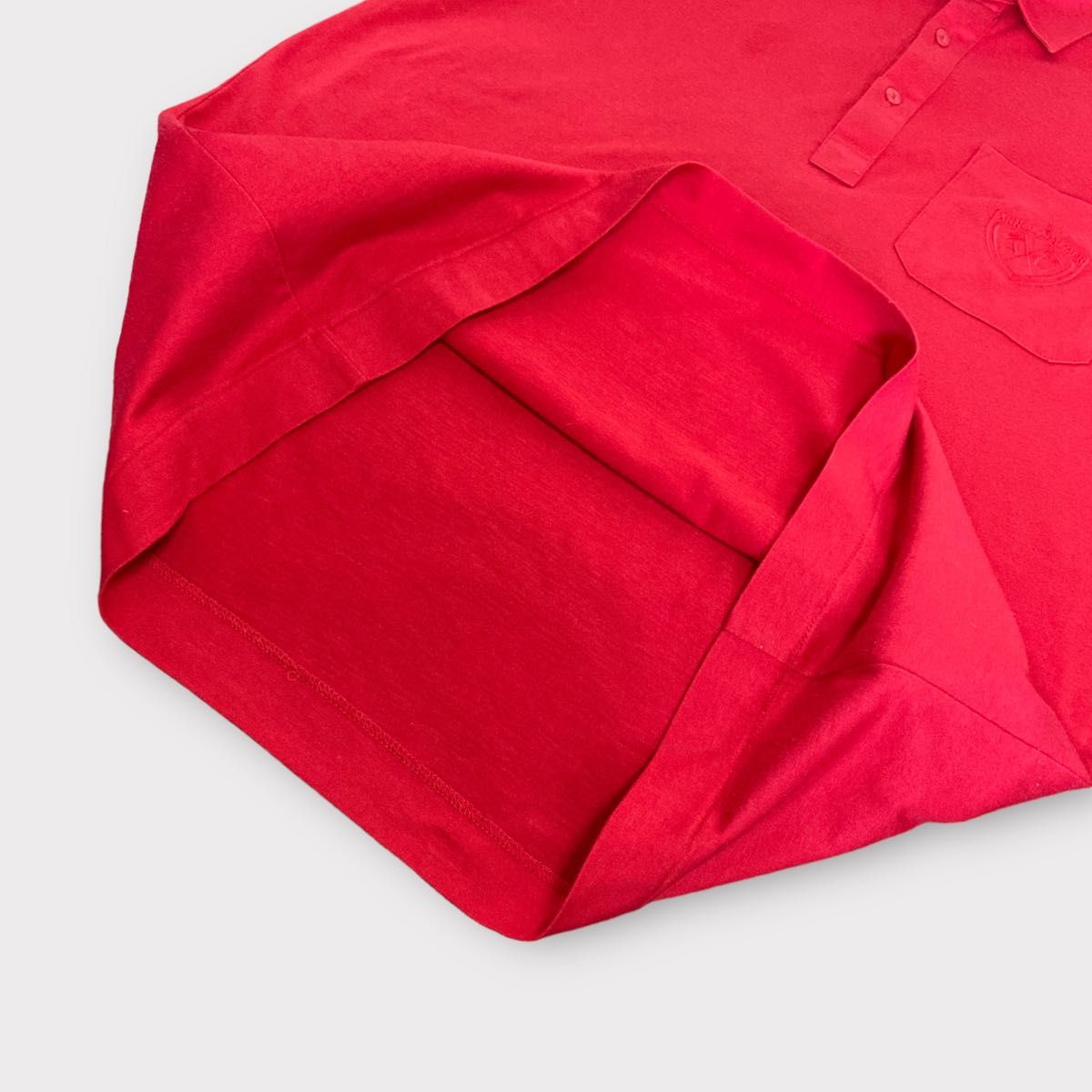 アーノルドパーマー　ポロシャツ　半袖　赤　M　カジュアル　ゴルフウェア