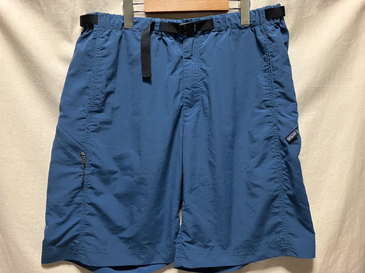 美品 patagonia Gi Ⅲ ショーツ L ショートパンツ ハーフ バギーズ 山と道 グラミチ surf トレッキング キャンプ 廃番希少品 ビッグサイズ_画像1