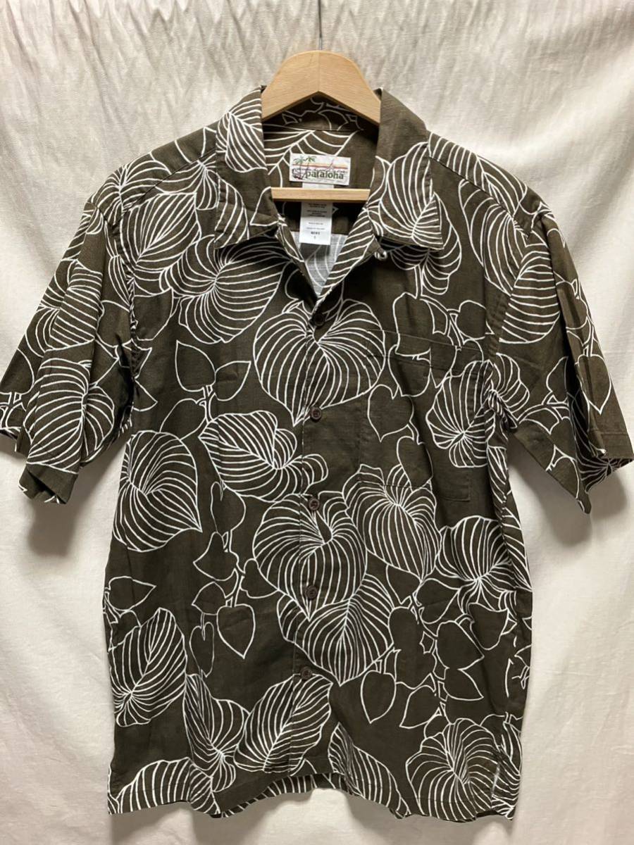 美品 patagonia pataloha シャツ S パタロハシャツ ハワイアンシャツ アロハシャツ 廃番希少品 surf リーフ 半袖シャツ