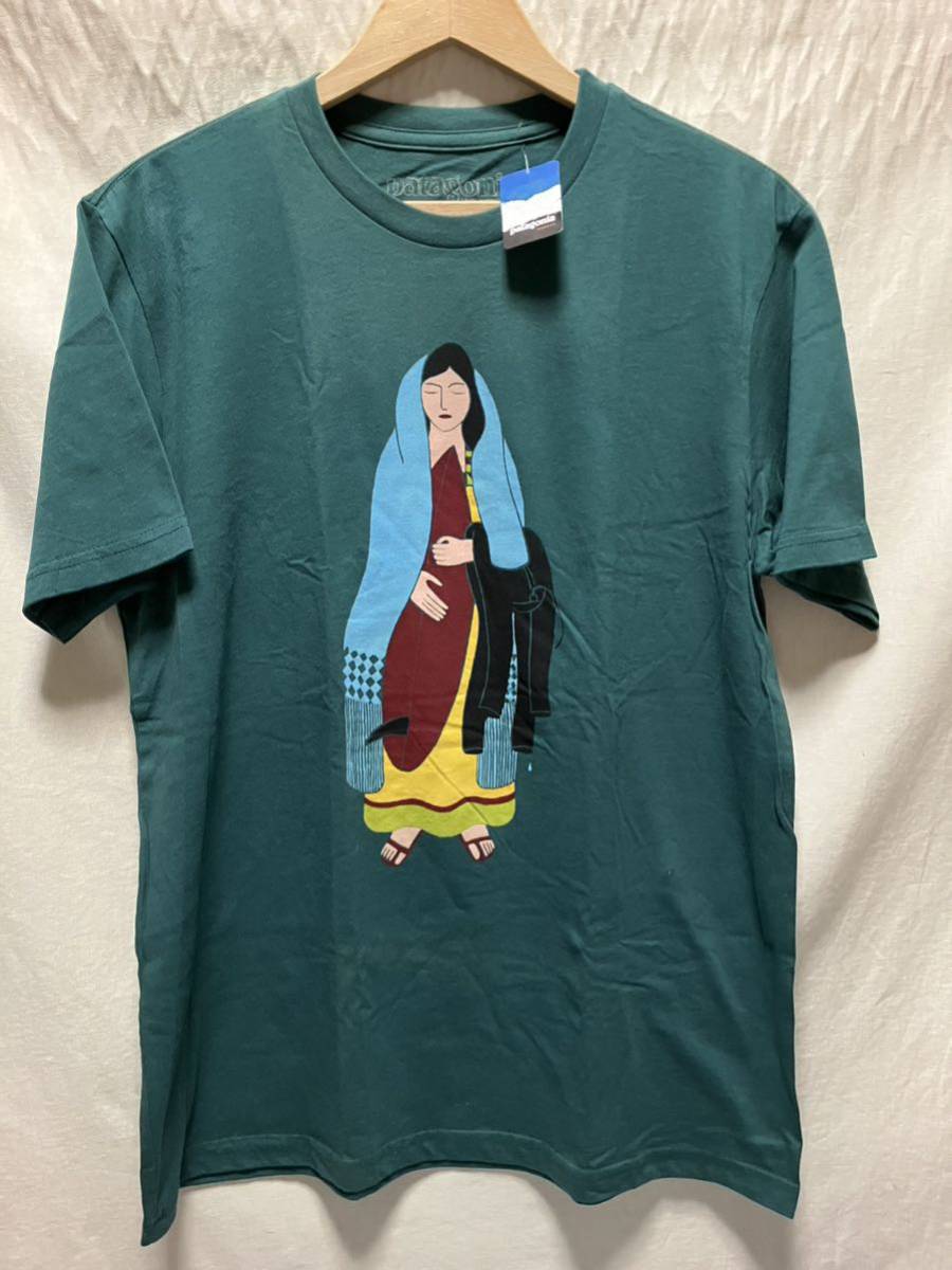 新品 patagonia サーフマリア S プリントTシャツ surf サーファーマリア MADEinUSA ジェリーロペス vintage Tee