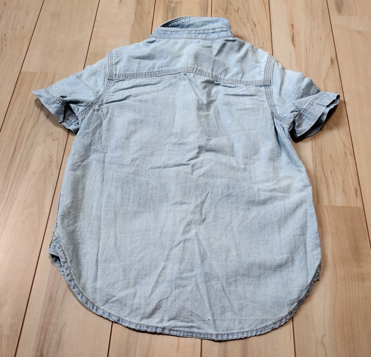 【激安】トップス2点セット 100サイズ GAP プティマイン 男の子 半袖シャツ ギャップ petit main Tシャツ デニム セット売り まとめ売り_画像4