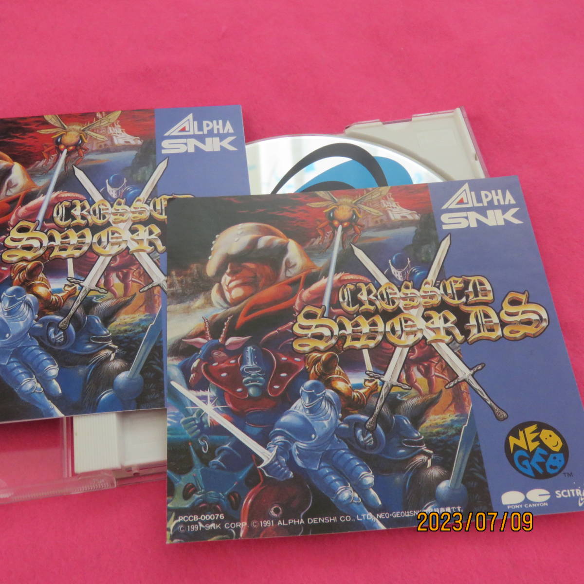 　CROSSED SWORDS 戦国伝承　クロスソード・戦国伝承 ／ アルファ電子・SNK　ステッカー付き　CROSSED SWORDS　ネオジオ　【 サントラ 】_画像3