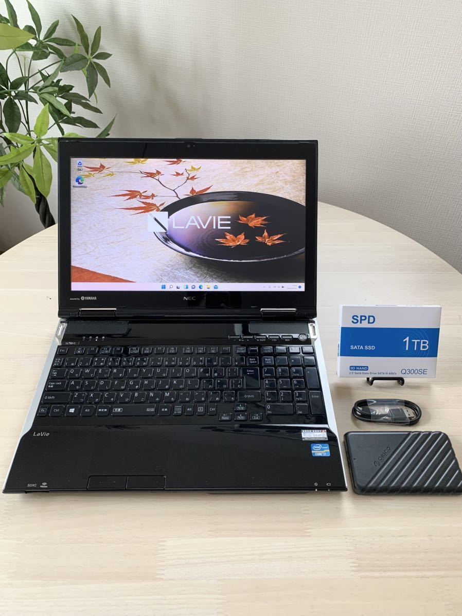 新品SSD1TB(1000GB)+HDD320GB 新品メモリ16GB Core i7 LL750/J