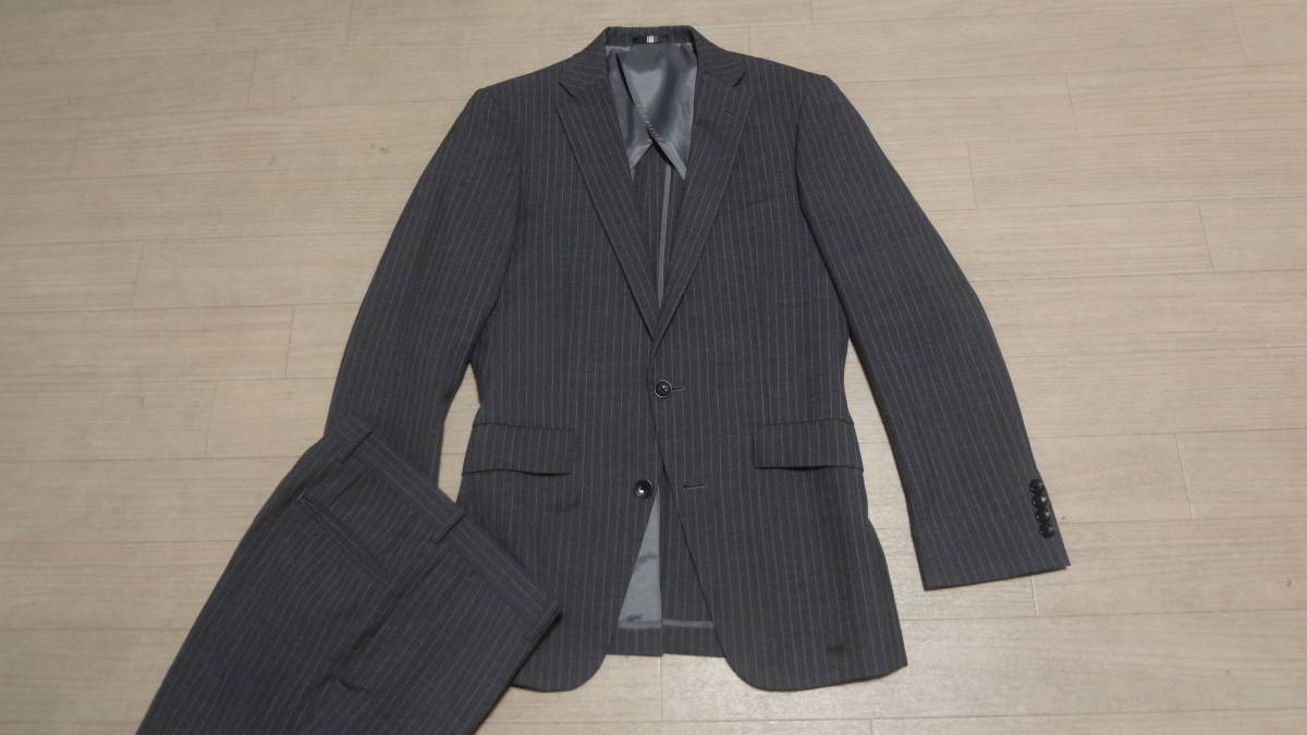 175cmW78cm Y6☆SUIT SELECT☆春夏物☆美シルエット☆細身2Bスリム