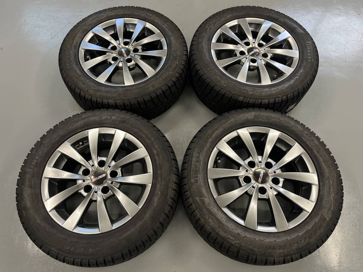 [中古]16X7J +20 120/5H ピレリ PIRELLI アイスコントロール 225/55R16 SET管理[20230720-009]