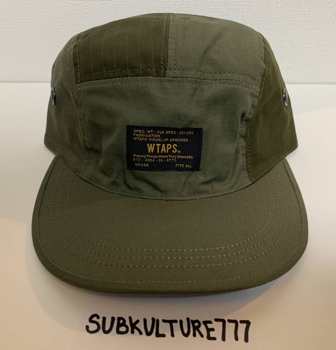 【新品】WTAPS CAMP CAP　ダブルタップス オリーブグリーン キャップ フリーサイズ_画像1