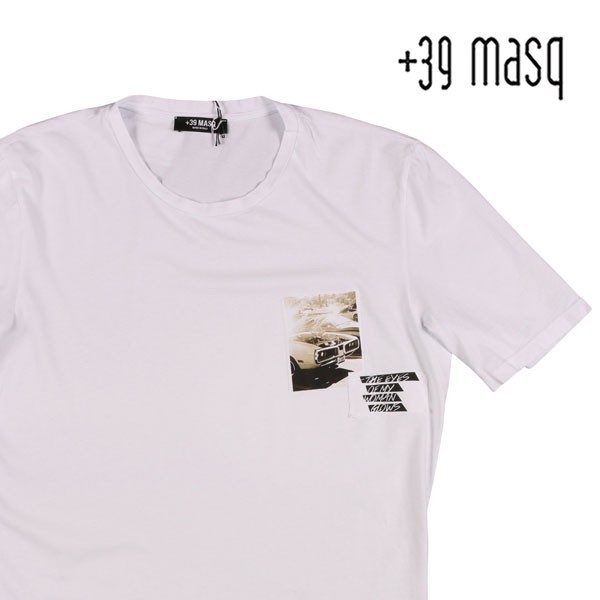 全日本送料無料 +39 masq（マスク） Uネック半袖Tシャツ T7012