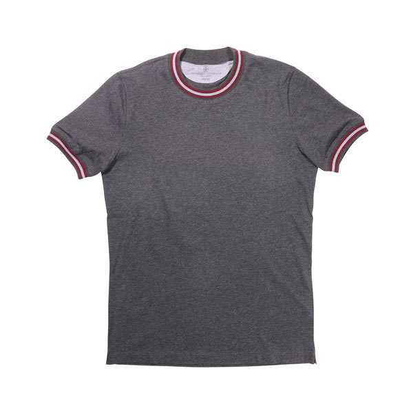【超ポイントバック祭】 Uネック半袖Tシャツ CUCINELLI(ブルネロクチネリ) BRUNELLO M0T617457 【S28032】 28032 XS ダークグレー 男性用 【超ポイントバック祭】 Uネック半袖Tシャツ CUCINELLI(ブルネロクチネリ) BRUNELLO M0T617457 【S28032】 28032 XS ダークグレー 男性用