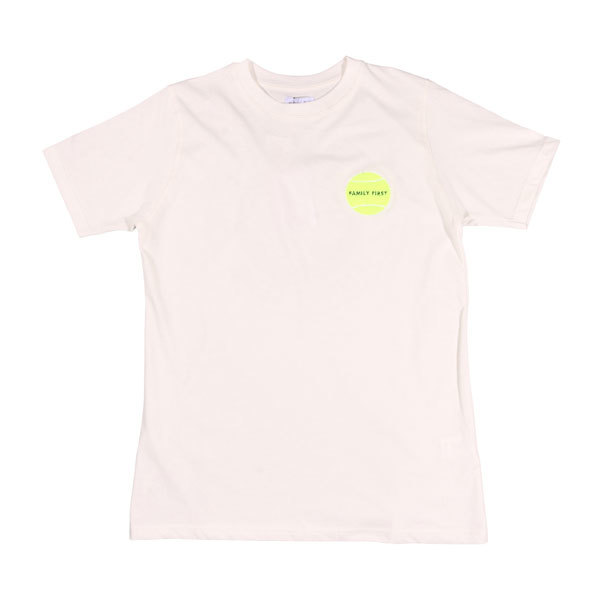 FAMILY FIRST（ファミリーファースト） Uネック半袖Tシャツ T-SHIRT TENNIS ホワイト S 30688wh 【S30690】_画像1