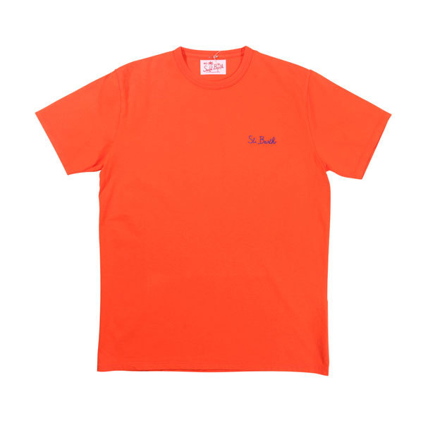 Saint Barth（セントバース） Uネック半袖Tシャツ DOVER オレンジ M 27663