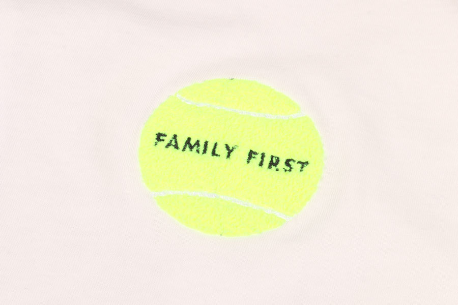 FAMILY FIRST（ファミリーファースト） Uネック半袖Tシャツ T-SHIRT TENNIS ホワイト S 30688wh 【S30690】_画像4