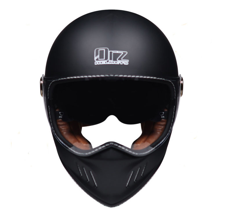 フルフェイスヘルメット 新品　ダブルシールド 内蔵サングラス ビンテージ バイク ジェットヘルメット　ORZ ４色選択可　サイズ：Ｍ_画像3