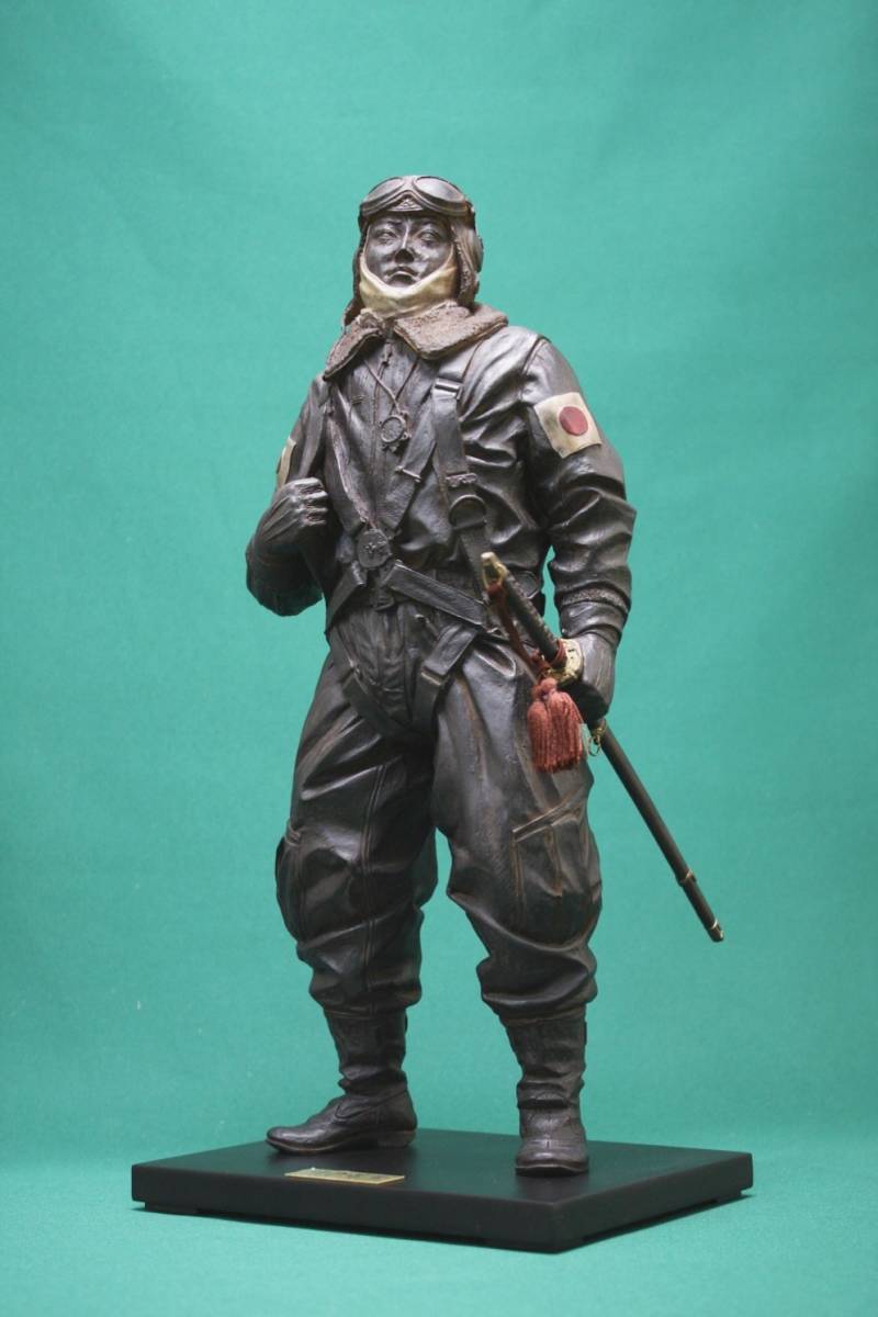陸の若鷲と漆塗り飾り台セット（未展示品） 大日本帝国陸軍航空隊烈士