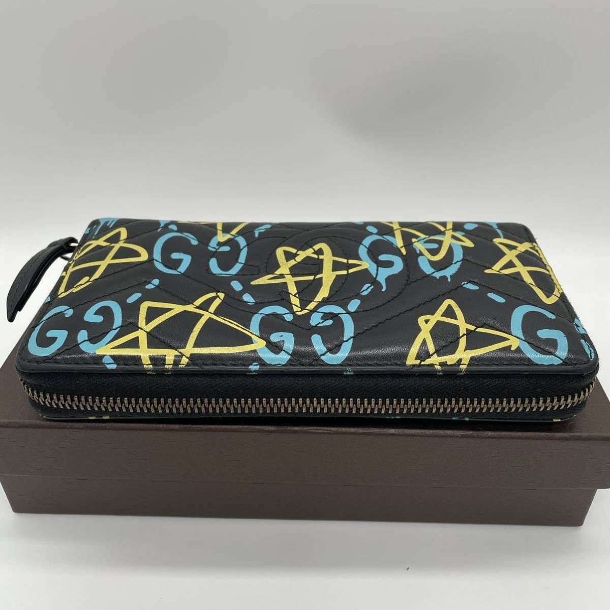 1円〜 極美品 希少GUCCI マーモント ゴースト キルティング 長財布