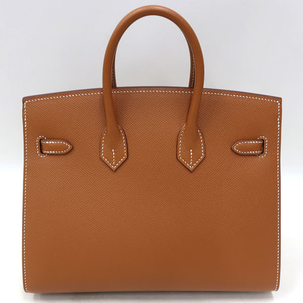 【美品】HERMES／エルメス　バーキンセリエ25　ヴォーエプソン　ゴールド　U刻印　ハンドバッグ　500070096_画像2