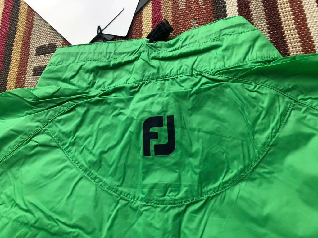 新品 footjoy フットジョイ ゴルフ ウィンドブレーカー ウインドジャケット 男性 ＸＬ ＬＬ 超軽量 撥水 パッカブル グリーン GOLF_画像7