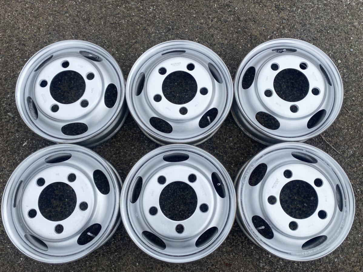 送料無料)三菱キャンター ふそう TOPY DUA 17.5×5.25 115-8TC 5穴