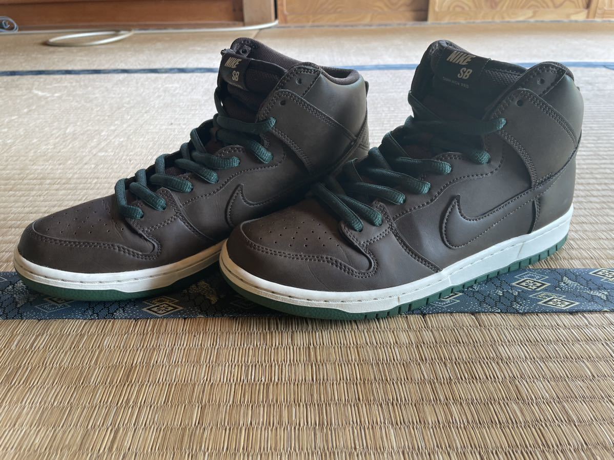 新発売 Nike 【美中古】27.0cm-us9 SB Brown Baroque High Dunk 27.0cm