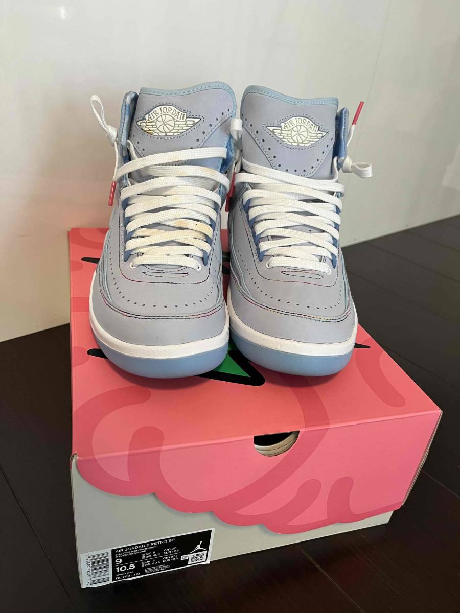 J Balvin × Nike Air Jordan 2 Retro SP Celestine Blue White Multi