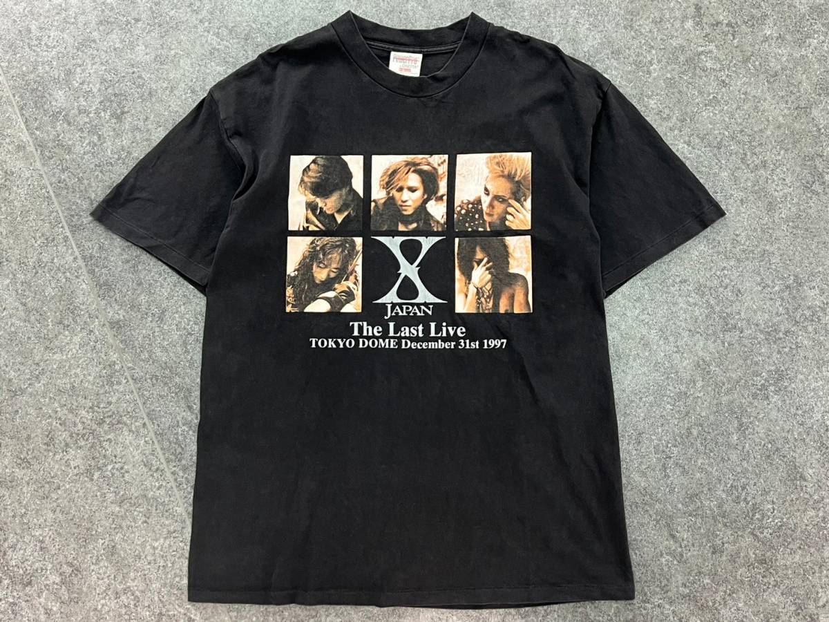 のサイズ】 90's X JAPAN Tシャツ 黒 L ビンテージ Xジャパン wE2yZ