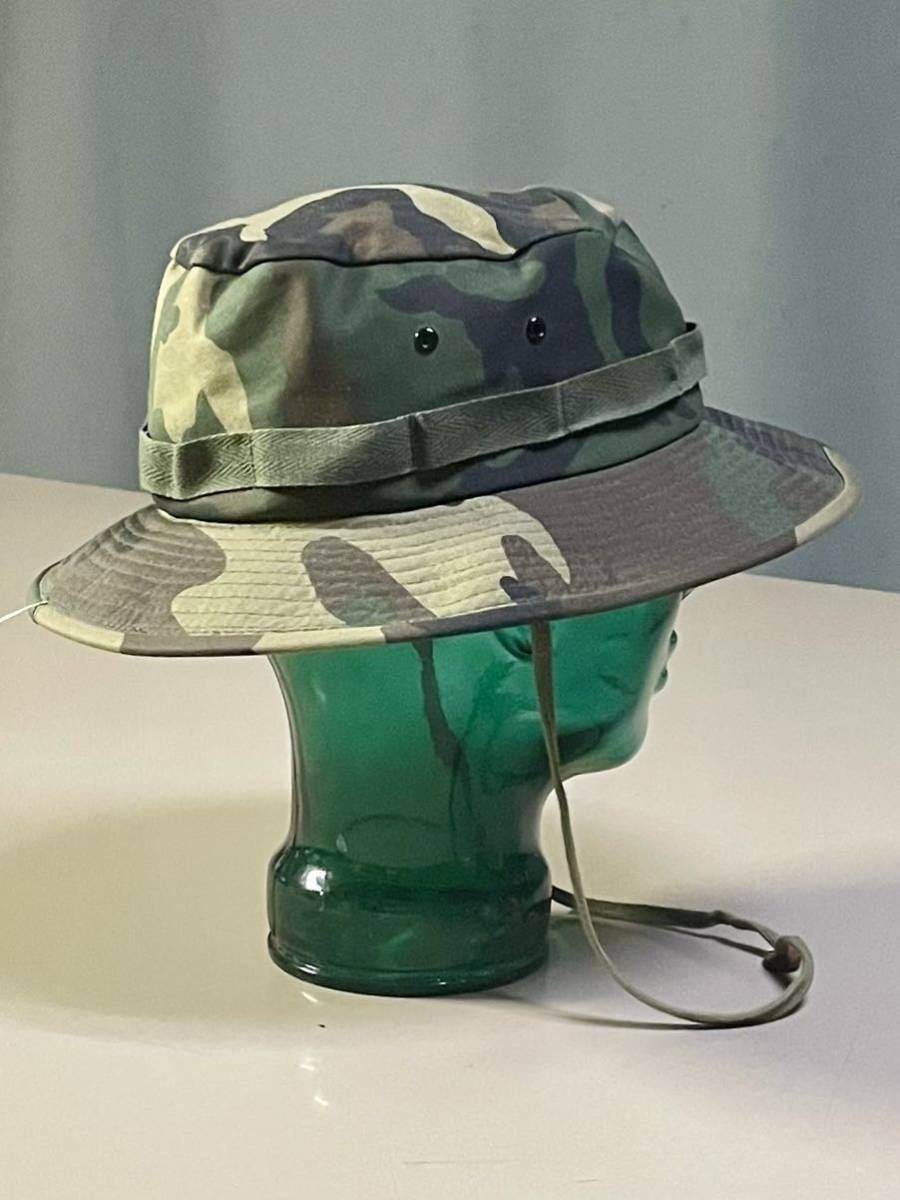 US Military Boonie Hat Woodland Pattern Size M