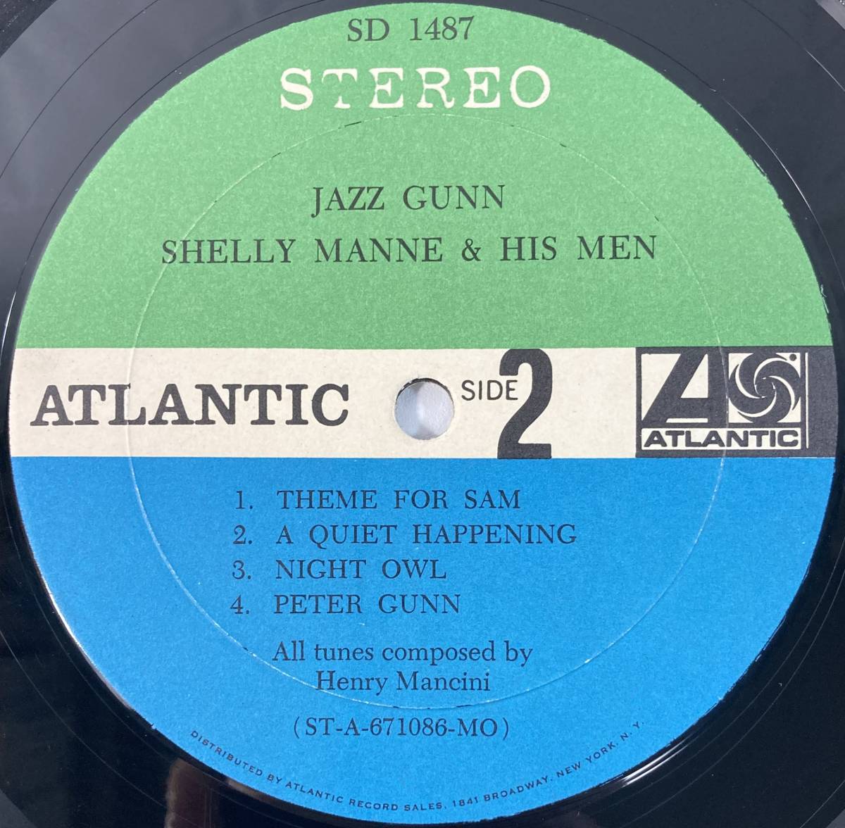 シェリー・マン (Shelly Manne) & his men / JAZZ GUNN (Play Henry Mancini's music for the film “GUNN”) 米盤LP Atlantic STEREO_画像6