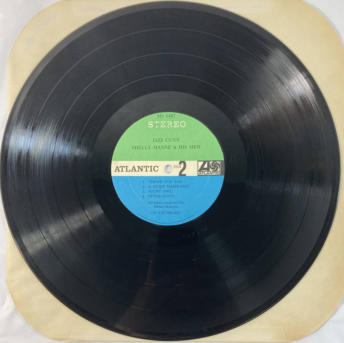 シェリー・マン (Shelly Manne) & his men / JAZZ GUNN (Play Henry Mancini's music for the film “GUNN”) 米盤LP Atlantic STEREO_画像5