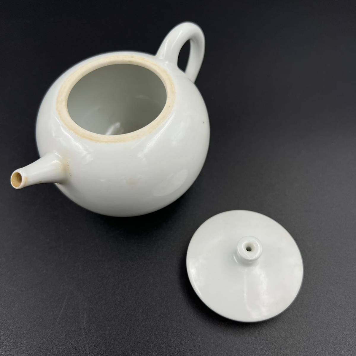 KF0539】平安瑞光急須白磁茶器煎茶道具茶道具| JChere雅虎拍卖代购