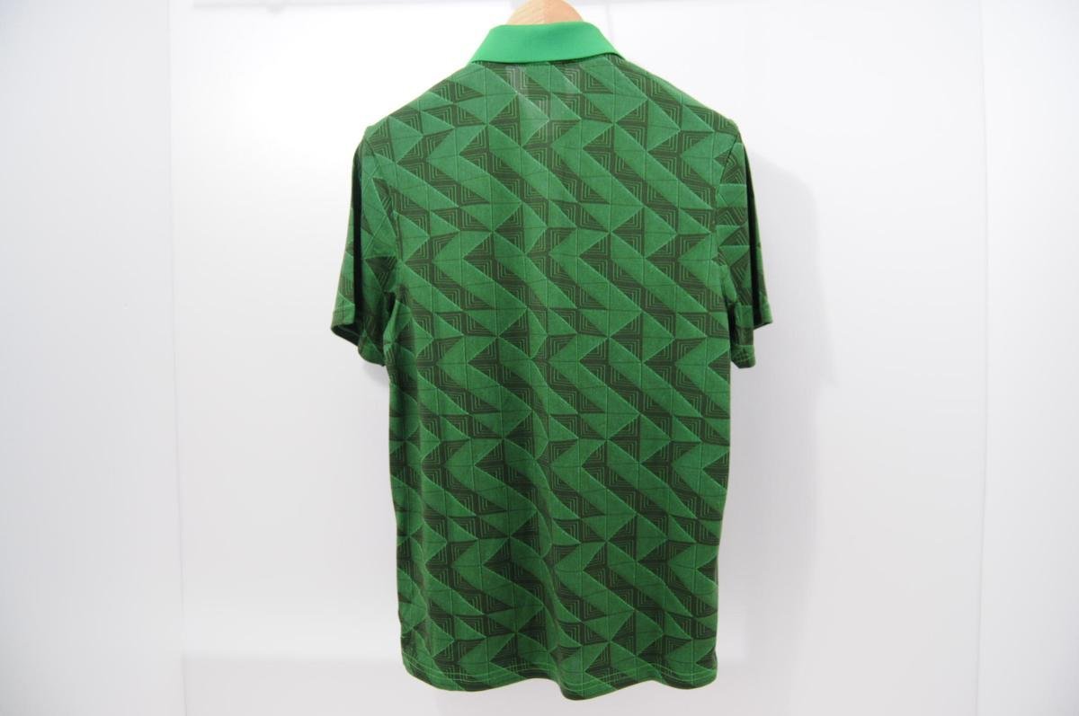 coco*la il & Scott * polo-shirt with short sleeves * green * green / total pattern *S*USED* cat pohs shipping possible *68174