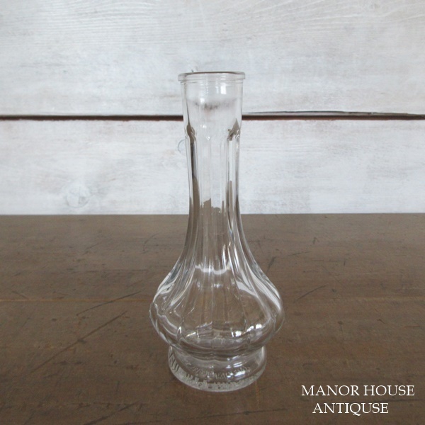 イギリス インテリア雑貨 ガラス製 フラワーベース 花瓶 花器 一輪挿し 置き物 飾り 英国 glass 1054sc_画像2