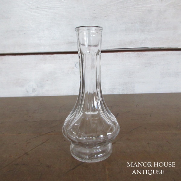 イギリス インテリア雑貨 ガラス製 フラワーベース 花瓶 花器 一輪挿し 置き物 飾り 英国 glass 1054sc_画像3